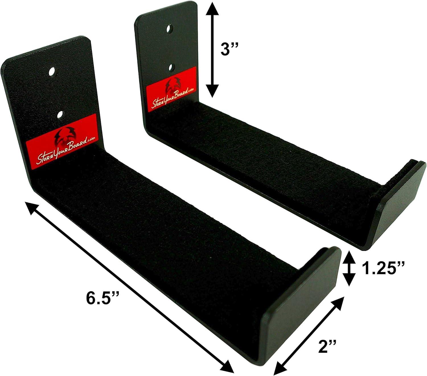 imageStoreYourBoard Minimalist Skateboard and Longboard Display Mount Wall Storage Rack Hanging BracketsLongboard