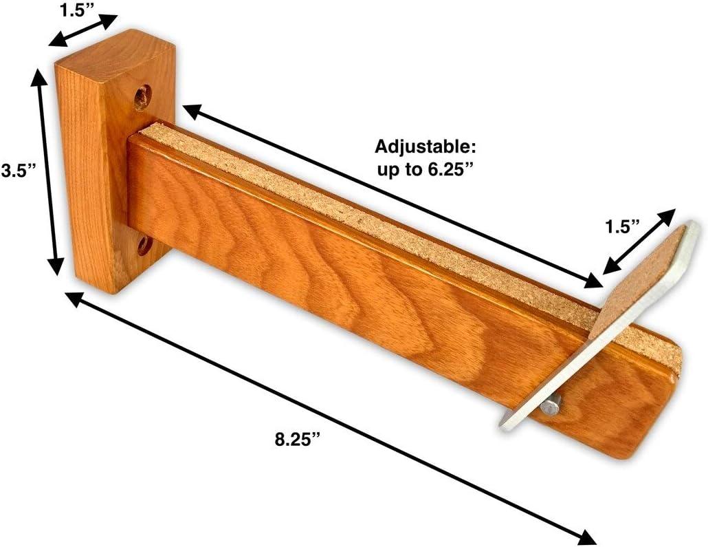 imageStoreYourBoard Minimalist Timber Snowboard Display Rack Natural Wood Wall Mount Storage