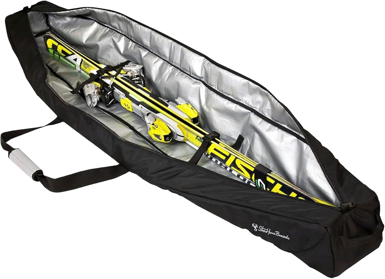 imageStoreYourBoard Mountain Essential Ski Travel Bag Water Resistant Carry CaseOnyx