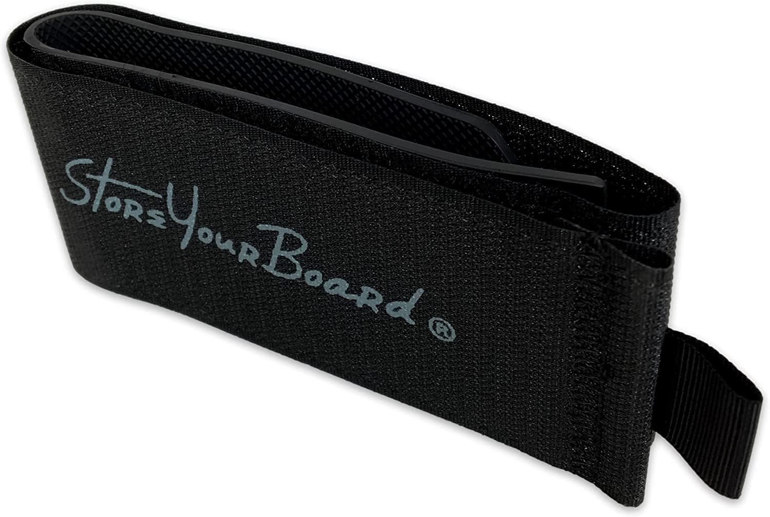 imageStoreYourBoard Mountain Essential Ski Wrap Straps 4 Pack Universal Fit Hook and Loop FastenersArctic Black