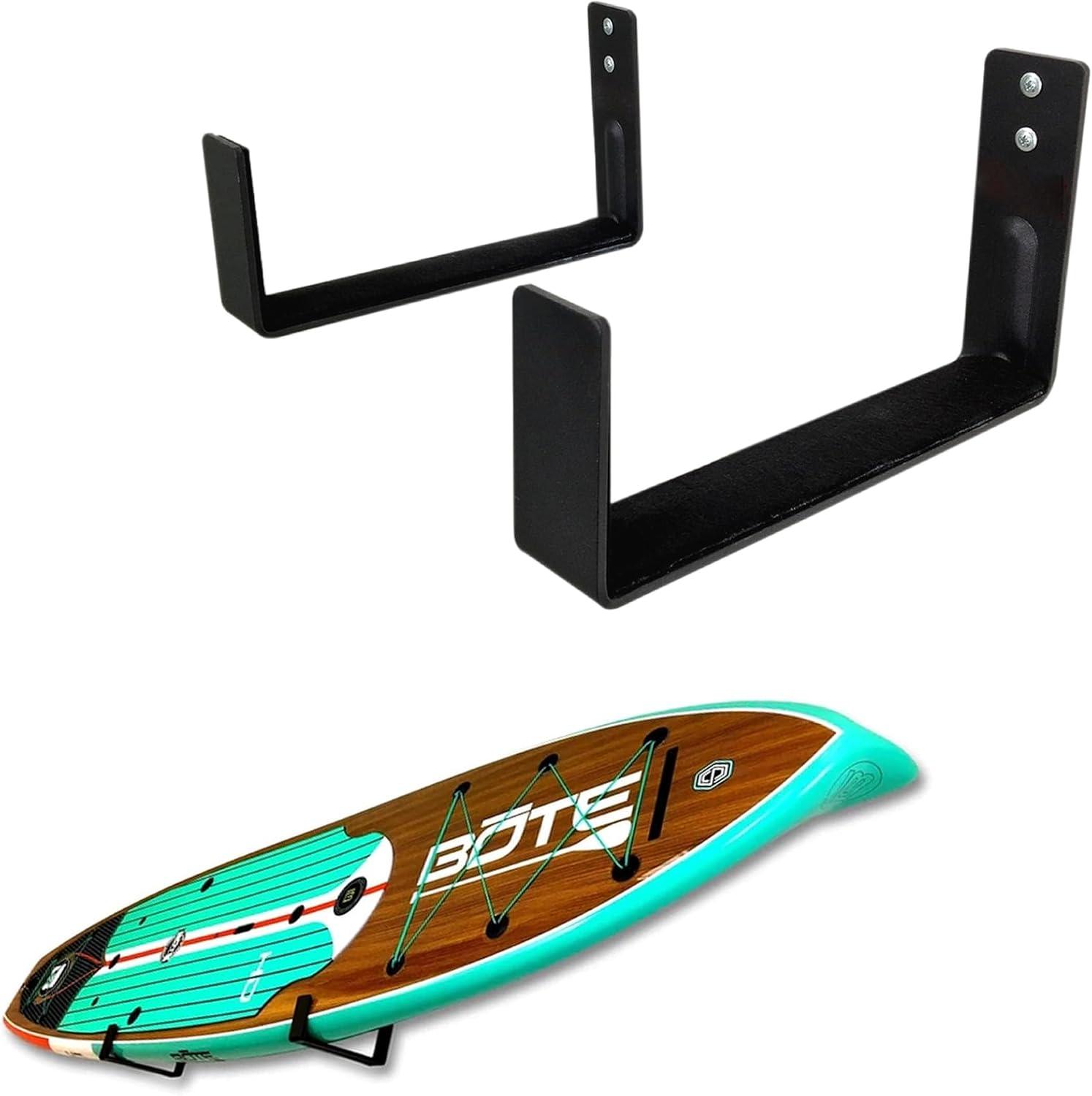 imageStoreYourBoard Naked SUP Paddle Board Rack  Minimalist Paddle Board Wall Mount HeavyDuty Paddleboard Rack for Garage or Home Storage Holds 50 lbs