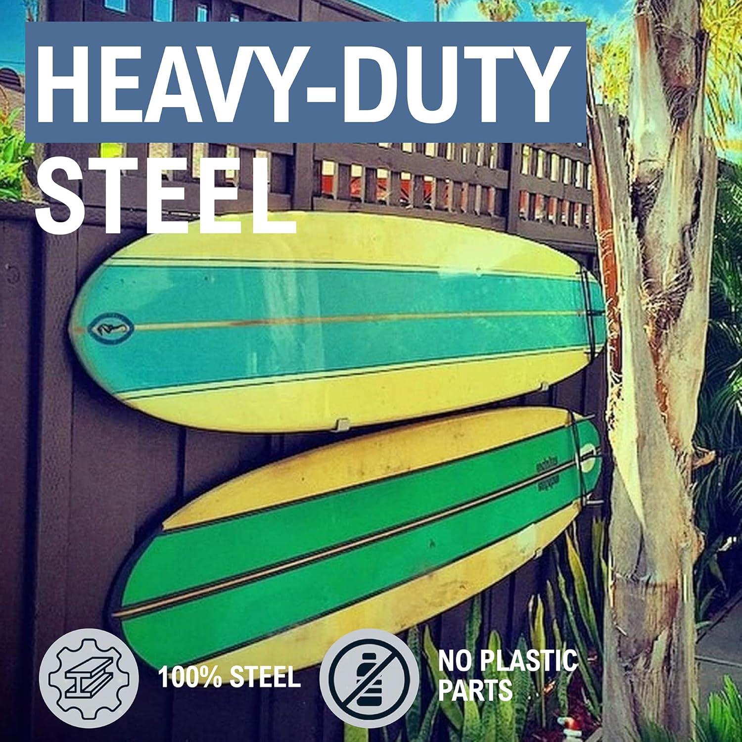 imageStoreYourBoard Naked Surf  The Original Minimalist Surfboard Rack HeavyDuty Black Aluminum Surf Board Wall Hangers for Display ampamp Storage Surfboard Wall Mount Holds 30 lbs