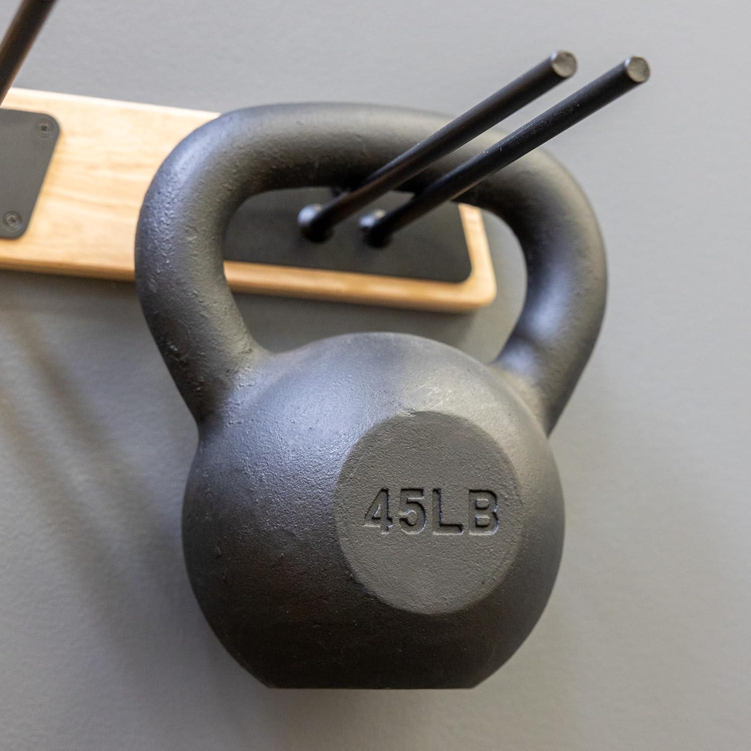 imageStoreYourBoard Natural Wood Ski Rack Wall Mount 6 Ski Storage Indoor or Garage Wood and Steel Holds 150 lbs