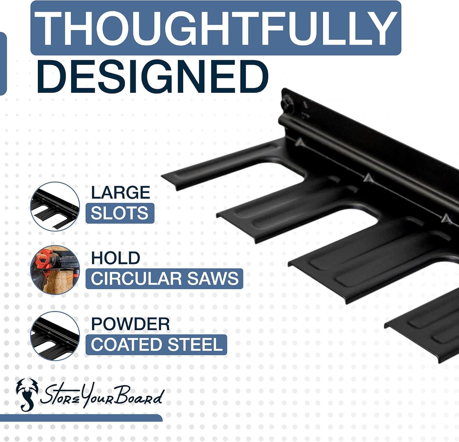 imageStoreYourBoard Power Tool Organizer Wall Mount Garage Storage Rack Solid SteelPower Tool Organizer