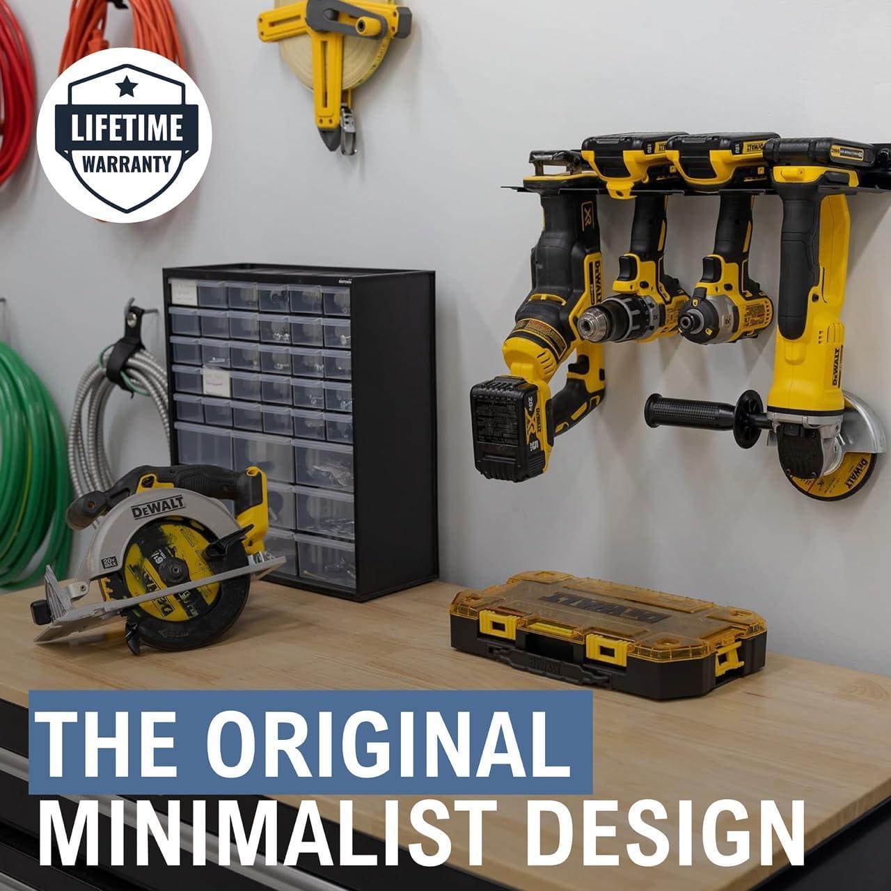 imageStoreYourBoard Power Tool Organizer Wall Mount Garage Storage Rack Solid SteelPower Tool Organizer