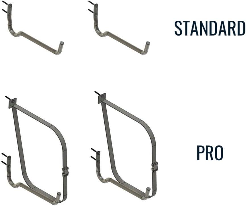 imageStoreYourBoard Roanoke Kayak Storage Rack Holds 100 lbs Kayak Wall Mount Hooks Kayak Rack for Garage Space Efficient Indoor Kayak Holder Solid Steel Protective PaddingPro