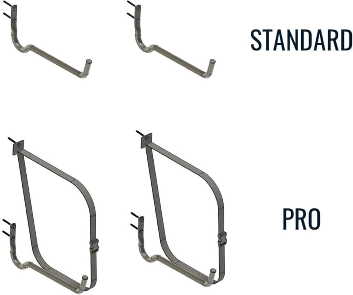 imageStoreYourBoard Roanoke Kayak Storage Rack Holds 100 lbs Kayak Wall Mount Hooks Kayak Rack for Garage Space Efficient Indoor Kayak Holder Solid Steel Protective PaddingStandard