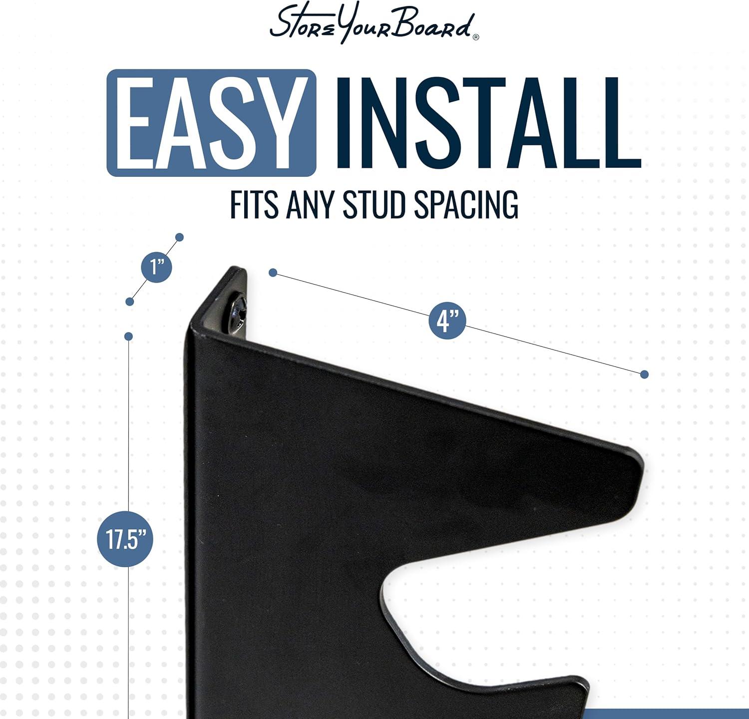 imageStoreYourBoard Shed Tool Organizer Wall Mount Garage Organization Garden Tool Organizer for Shovels and Rakes Solid Steel Holds 100 lbs