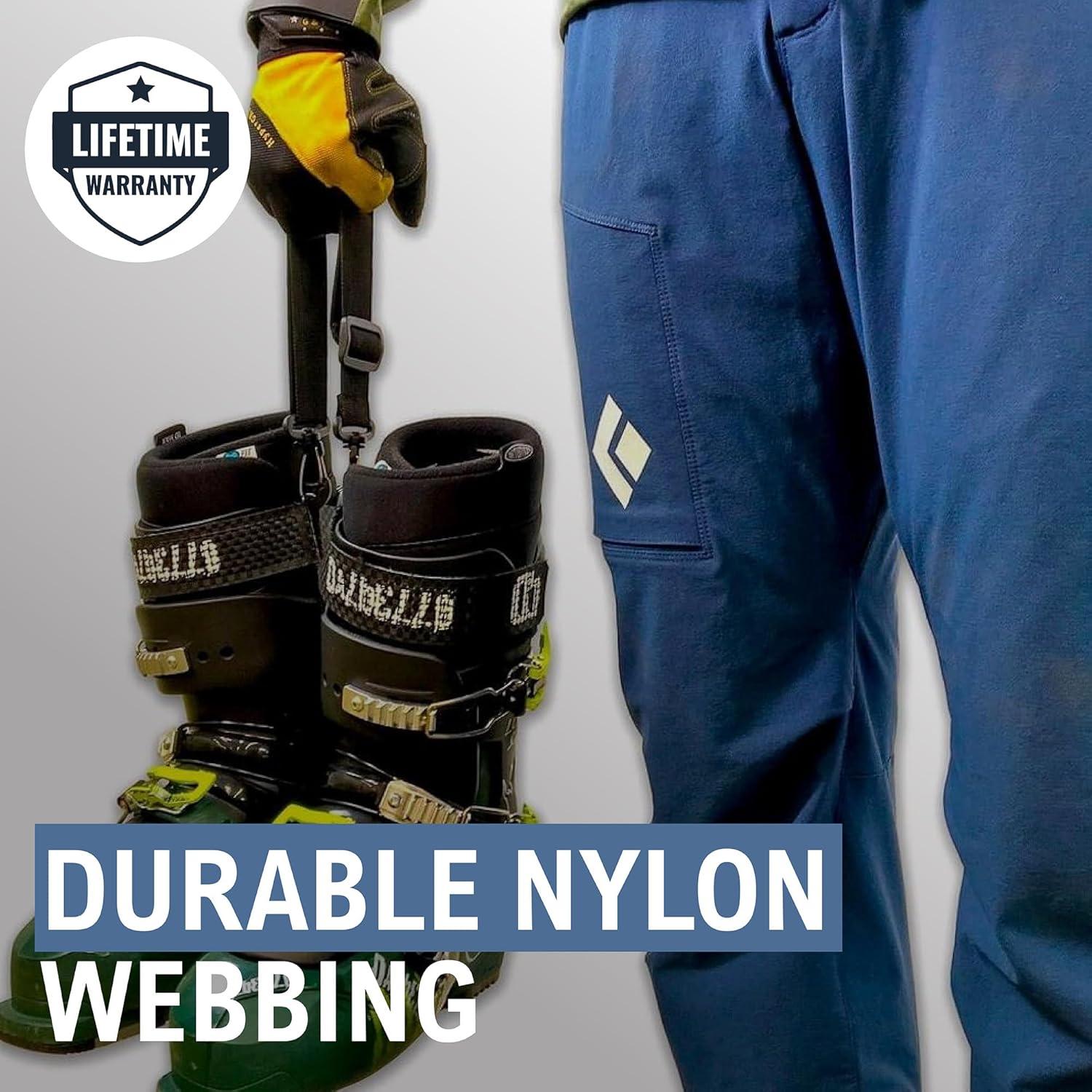 imageStoreYourBoard Ski ampamp Boot Carrier Strap 2Pack  Adjustable Ski Boots ampamp Snowboard Boot Strap Sling  HeavyDuty Shoulder Carrying Strap for Men ampamp Women 2 Pack