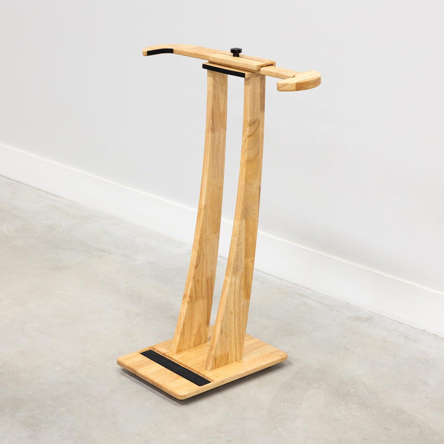 imageStoreYourBoard SurfStand Vertical Surfboard Stand Freestanding Wooden Indoor Display for Shortboard and Longboard Adjustable to Fit Boards 16quot to 26quot Wide