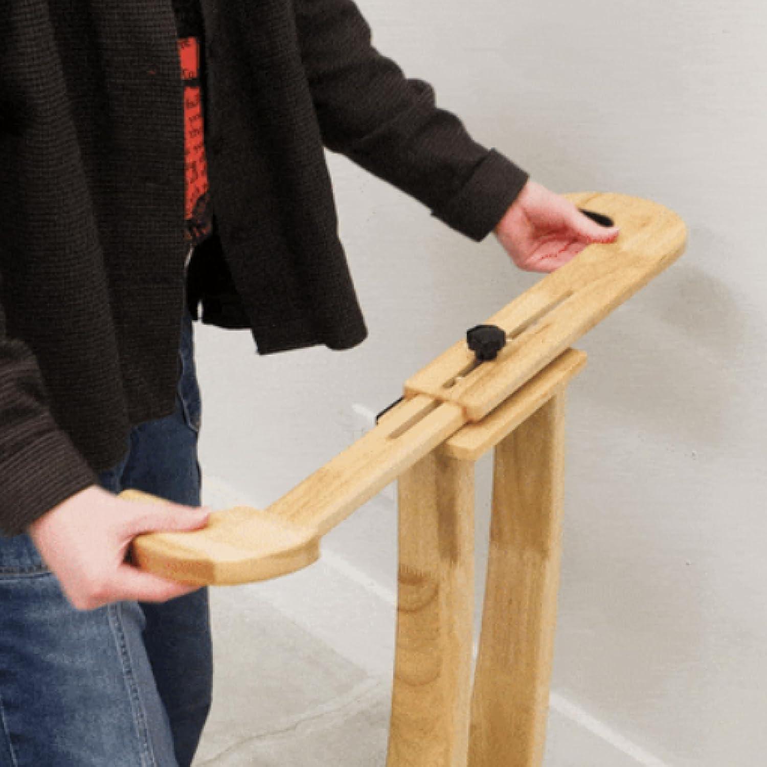 imageStoreYourBoard SurfStand Vertical Surfboard Stand Freestanding Wooden Indoor Display for Shortboard and Longboard Adjustable to Fit Boards 16quot to 26quot Wide