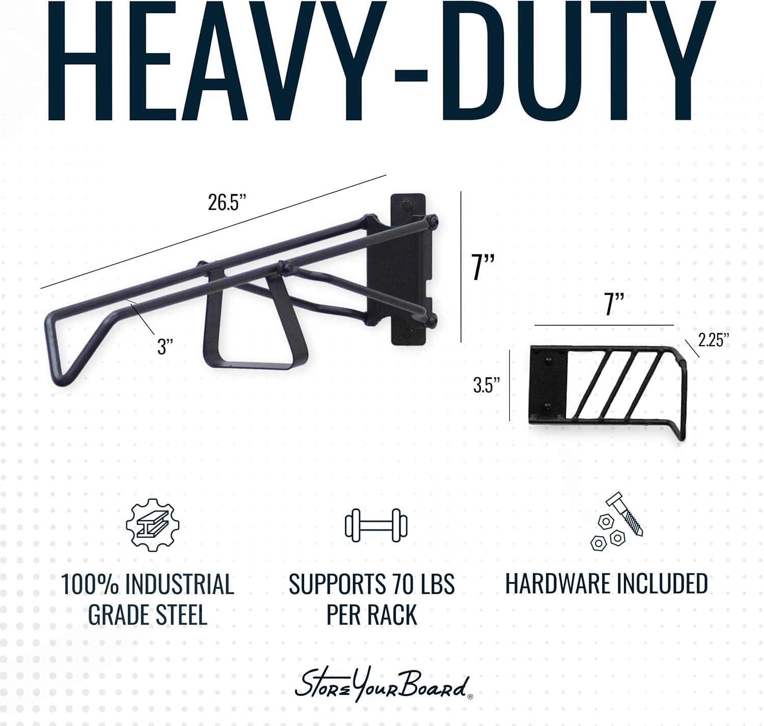 imageStoreYourBoard SwivelStow Road ampamp Gravel Bike Storage 2 Pack  Heavy Duty Bike Hanger NoLift Bike Wall Mount for Garage Bike Storage Holds 70 lbs PatentPending4 Pack