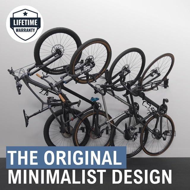 imageStoreYourBoard SwivelStow Road ampamp Gravel Bike Storage 2 Pack  Heavy Duty Bike Hanger NoLift Bike Wall Mount for Garage Bike Storage Holds 70 lbs PatentPending4 Pack