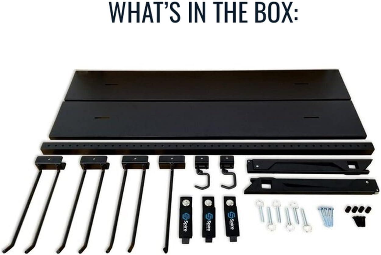 imageStoreYourBoard Tool Pro Essential Garage Rack Equipment Organizer Wall Mount Hanger With Overhead Shelf