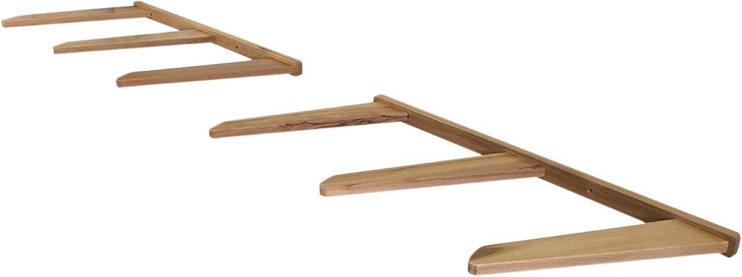 imageStoreYourBoard Vertical Timber Surfboard Wall Rack Holds 6 Surfboards Home and Garage Storage Mount System NaturalNatural