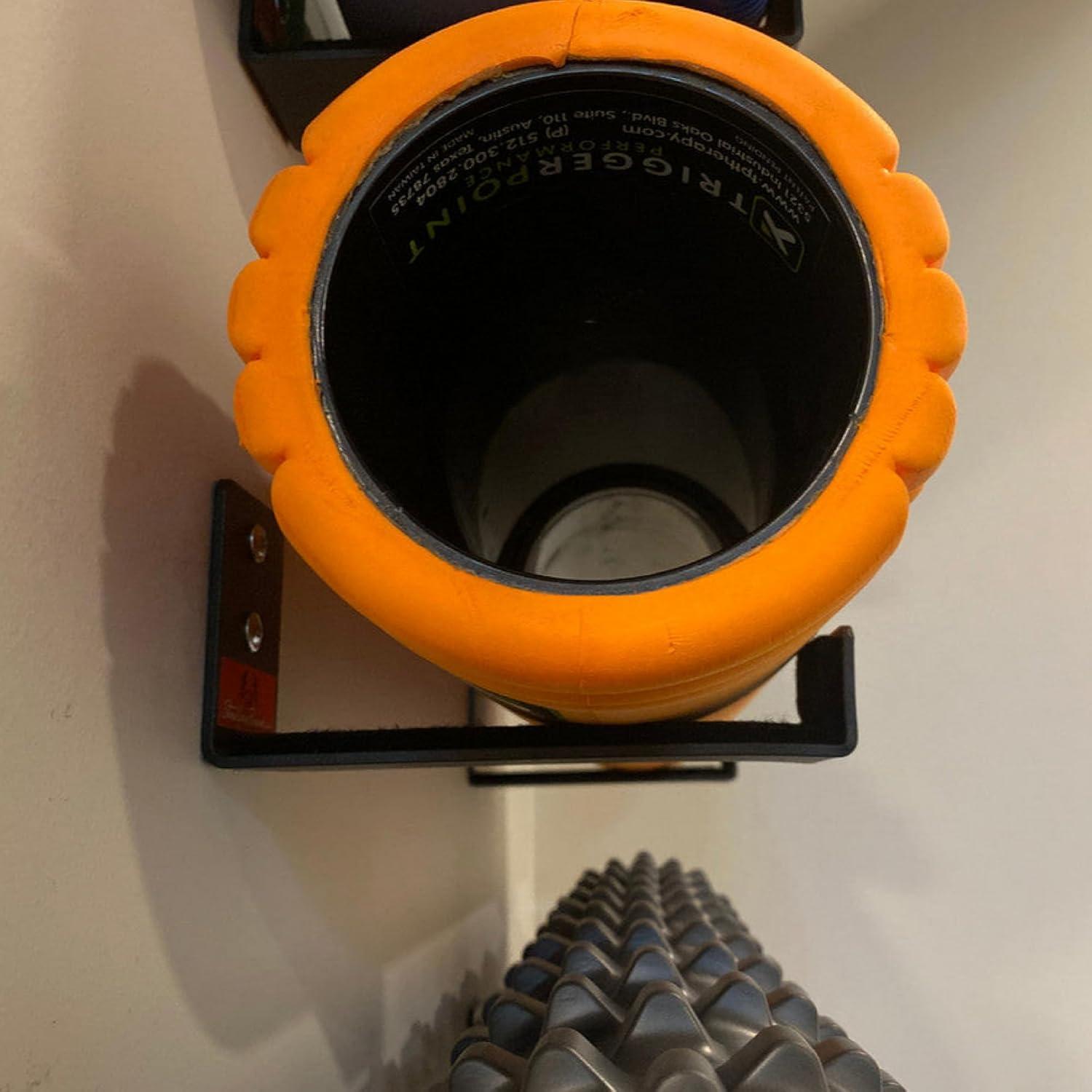 imageStoreYourBoard Yoga Mat Storage Rack  Yoga Mat Holder Wall Mount for Foam Rollers Resistance Bands Fitness Accessories Home Gym Organizer Holds Up to 30 lbs