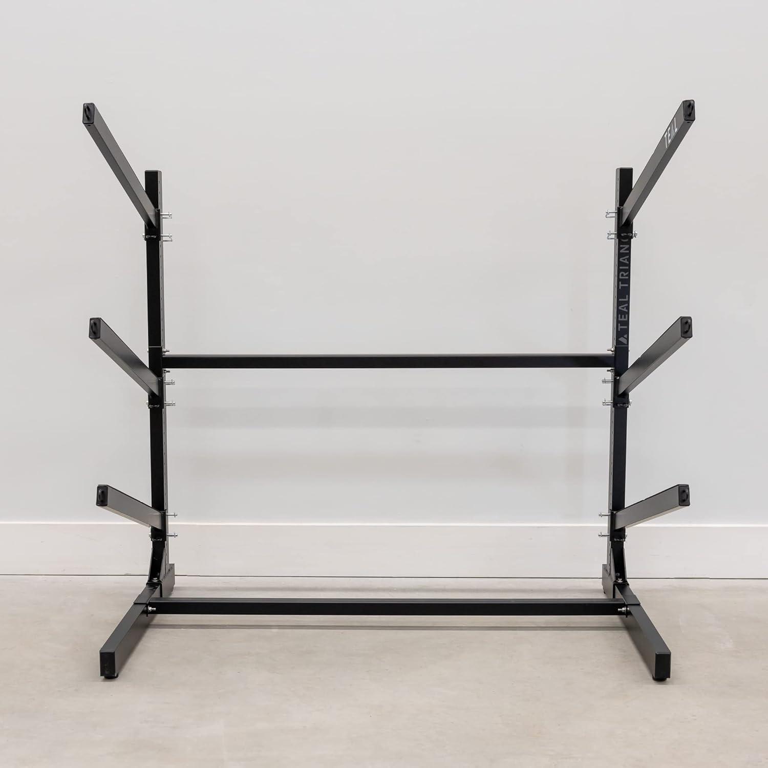 imageTeal Triangle Freestanding Kayak Storage Rack  4 Kayak Storage Rack ampamp Canoe Rack  Kayak Stand for Outdoor and Indoor  Premium Canoe and Kayak Holder  Adjustable Kayak Storage StandBlack