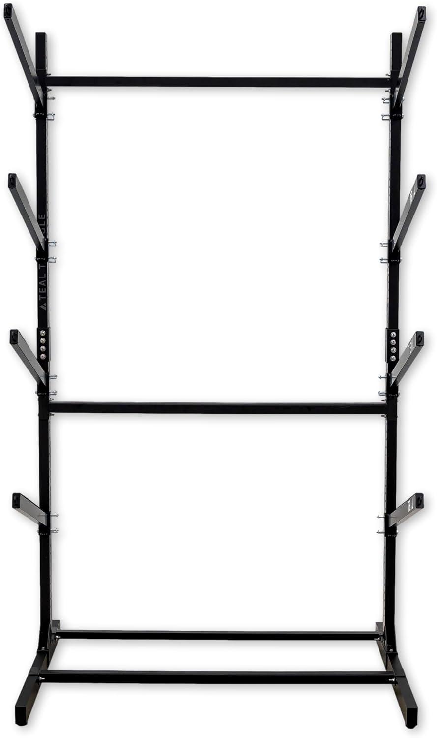 imageTeal Triangle Freestanding Kayak Storage Rack  4 Kayak Storage Rack ampamp Canoe Rack  Kayak Stand for Outdoor and Indoor  Premium Canoe and Kayak Holder  Adjustable Kayak Storage StandBlack