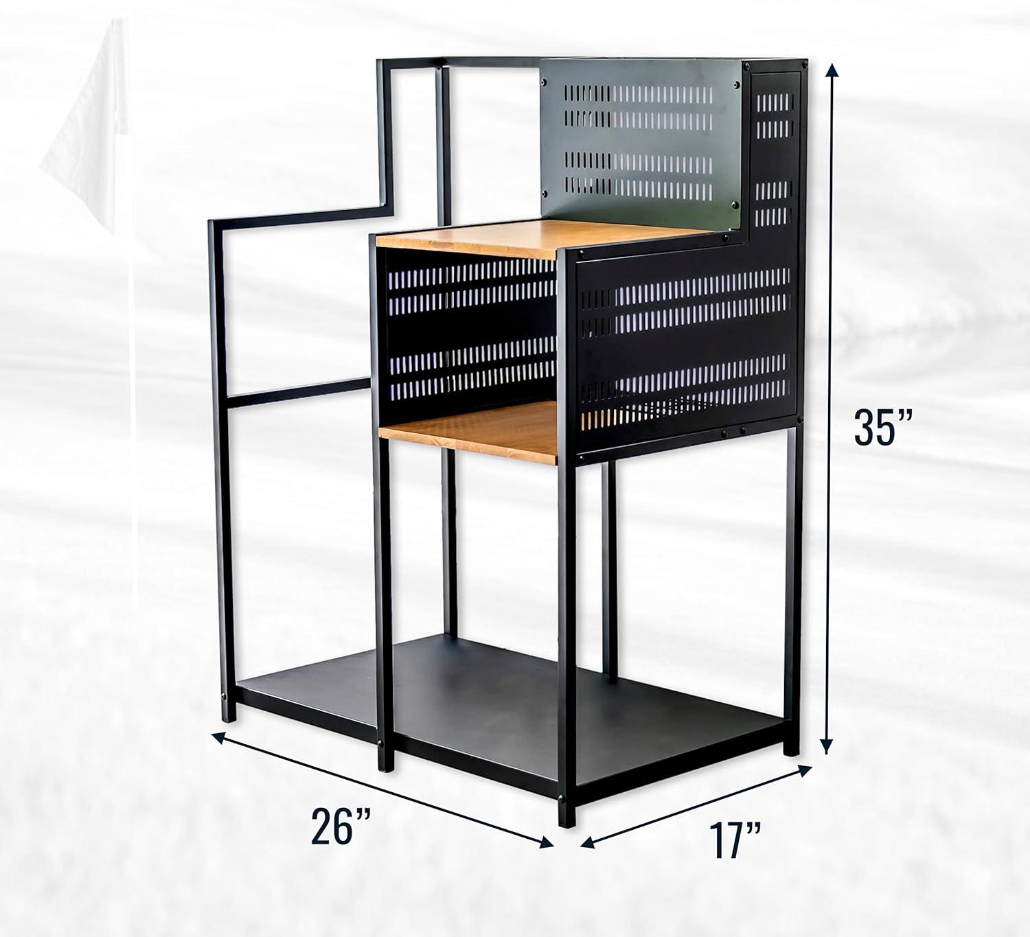 imageTeal Triangle Golf Storage Organizer Heavy Duty Garage Freestanding Storage Holds Golf Clubs Bags Golf Accessories Golf Gifts for MenSingle