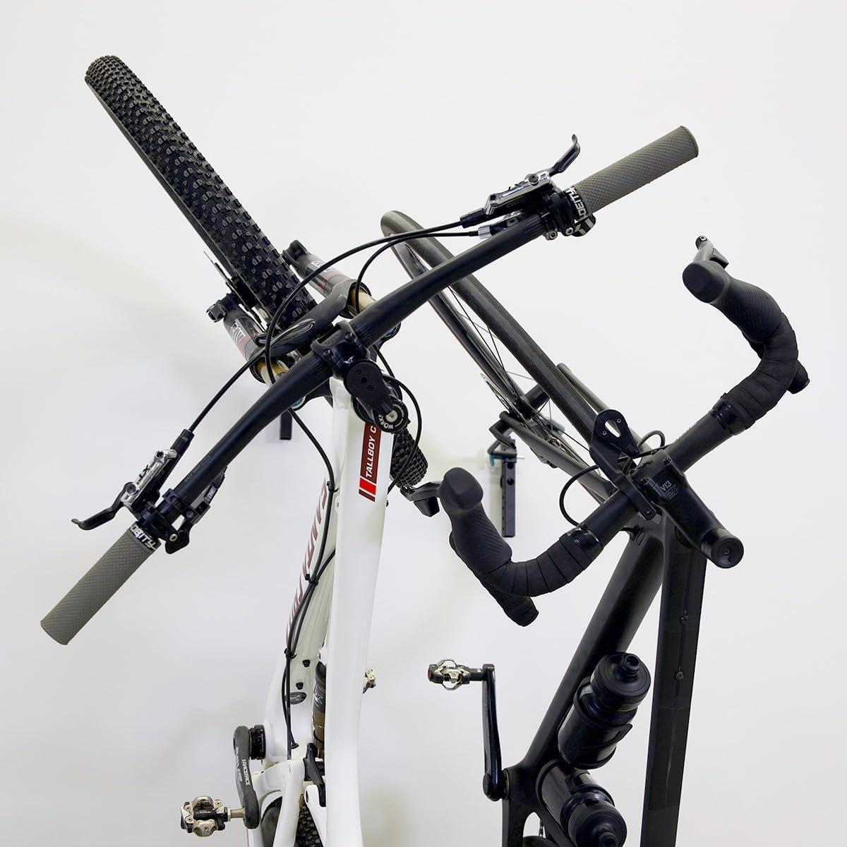 imageWheelRest Bike Hook NoLift Garage Wall Mount Vertical Bicycle Storage Rack Adjustable Bike Hanger for MTB Road eBike 4 Pack2 pack