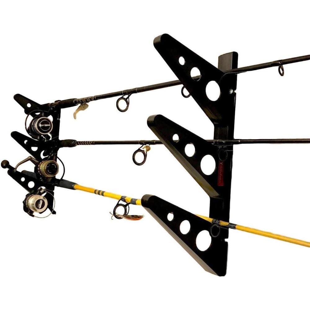 imageStoreYourBoard Fishing Rod Storage The Fishing Rod Rack Wall Mounted Hanging Garage Organizer Hooks