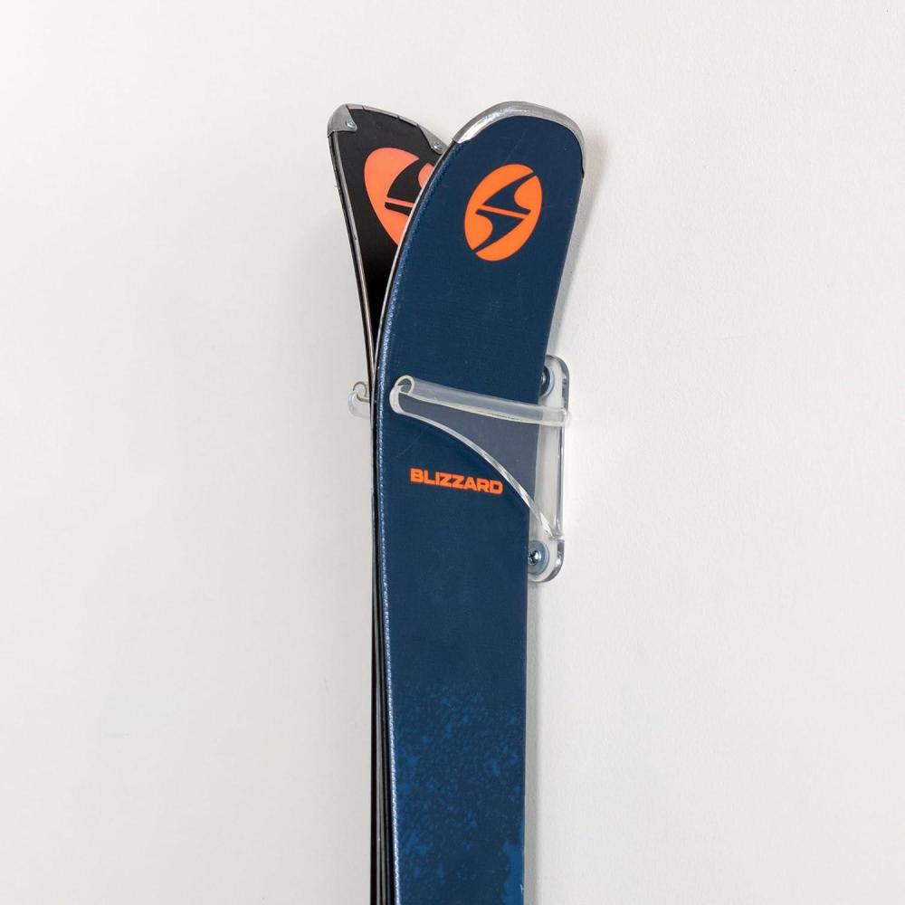 imageStoreYourBoard Floating Ski Wall Mount 2 Pack Clear Acrylic Display Rack Indoor Vertical Ski Storage ampamp Decor Holds 25 lbs1 Pack