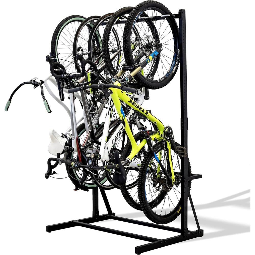 imageStoreYourBoard Freestanding 5 Bike Storage Rack The Original GBike Indoor Garage Floor Stand Bicycle Organizer5Bike Rack