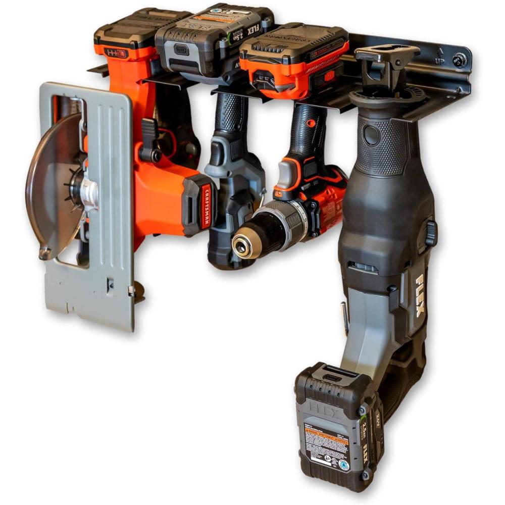 imageStoreYourBoard Power Tool Organizer Wall Mount Garage Storage Rack Solid SteelPower Tool Organizer