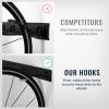 image4 Bike Rack for Garage  Solid Steel Extra Heavy Duty BLAT Bike Rack  Garage Wall Mounted Bicycle StorageXLarge