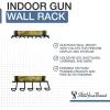 imageBLAT Indoor Gun Rack for Wall Rifle Rack and Shotgun Wall Mount Rustic Wood and Solid Steel Vertical Gun Rack Wall Mount for Home Garage Office or Retail Shop5 Firearms  MultiCam
