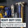 imageHeavyDuty Pegboard Wall Kit 13 Lockable Attachments Garage Organization ampamp Storage 2 Panel Pegboard System Solid Steel Holds 300 lbs 34 in x 32 in3 Panel PRO