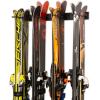 imageSki Wall Storage Rack Holds 8 Pairs with BONUS Ski Pole ampamp Boot Carrier Adjustable Shoulder Straps