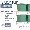 imageStoreYourBoard 2Pack Heavy Duty Wall Shelves  WallMounted Garage Storage Shelving and Organization for Sheds Closets or Utility Rooms  Holds 200 lbs 2ft x 4ft BlackWhite
