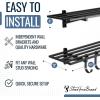 imageStoreYourBoard 2Pack Heavy Duty Wall Shelves  WallMounted Garage Storage Shelving and Organization for Sheds Closets or Utility Rooms  Holds 200 lbs 2ft x 4ft BlackBlack