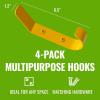 imageStoreYourBoard 4 Pack Wall Hooks for Hanging Decorative ampamp Heavy Duty Coat Wall Hooks Mount Set Holds 30 lbs Each Outdoor 65quot x 12quot x 2quotTractor