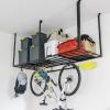 imageStoreYourBoard 4 x 8 Overhead Garage Storage Rack Ceiling Shelf Overhead Organization Heavy Duty Steel Platform Holds 700 lbs 96 in x 48 in x 40 in3 x 8 ft with Hooks