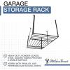 imageStoreYourBoard 4 x 8 Overhead Garage Storage Rack Ceiling Shelf Overhead Organization Heavy Duty Steel Platform Holds 700 lbs 96 in x 48 in x 40 in4 x 8 ft