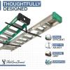 imageStoreYourBoard Adjustable Ceiling Rack  Hi Port 2 Garage Ceiling Ladder Hanger  Adjustable Overhead Ladder Storage for Step ampamp Extension Ladders  Garage Organization  Holds 75 lbsFull