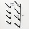 imageStoreYourBoard Adjustable Ski Storage Rack Wall Mount OrganizerBlack