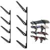 imageStoreYourBoard Adjustable Snowboard Storage Rack Wall Mount 4 Board DisplayBlack