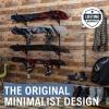 imageStoreYourBoard Adjustable Snowboard Storage Rack Wall Mount 4 Board DisplayBlack