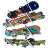 imageStoreYourBoard Adjustable Snowboard Storage Rack Wall Mount 4 Board DisplayWhite