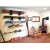 imageStoreYourBoard Adjustable Snowboard Storage Rack Wall Mount 4 Board DisplayWhite