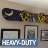 imageStoreYourBoard Adjustable Surfboard Storage Rack 4 Board Wall Mount DisplayBlack