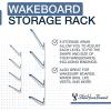 imageStoreYourBoard Adjustable Wakeboard Storage Rack  Wall Mount 4 Level Display Heavy Duty Water Sports Gear Hanger for Wakeboards Wakesurf Boards and More Holds up to 100 lbsWhite