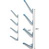 imageStoreYourBoard Adjustable Water Ski Wall Storage Rack Holds 4 Sets of Skis Garage Home Boathouse Organizer