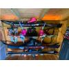 imageStoreYourBoard Adjustable Water Ski Wall Storage Rack Holds 4 Sets of Skis Garage Home Boathouse Organizer