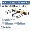 imageStoreYourBoard BLAT Tool Wood Yard Tool Organizer Solid Steel Holds 125 lbs Garage Wall Mount Hooks for Shovels Rakes Brooms Garden Hoses LargeLarge