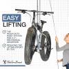 imageStoreYourBoard Bike Hoist NoSlip Bicycle Ceiling Storage HeavyDuty Garage Pulley Lift System Road MTB Fat Tire Ebike Hanger