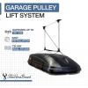 imageStoreYourBoard Cargo Box Ceiling Hoist  HeavyDuty Garage Pulley Lift System for Rooftop Carriers Fits 810 ft Ceilings Cargo Box Storage Garage Organization Holds 150 lbs8  10 ft Ceiling
